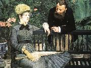Edouard Manet In the Conservatory oil painting on canvas